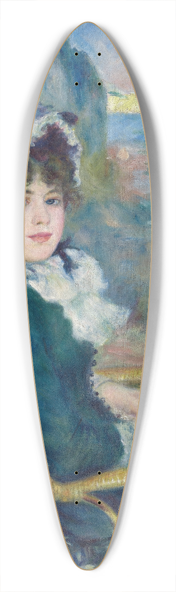 Pierre-Auguste Renoir - By the Seashore 39.3 inch art pintail longboard deck