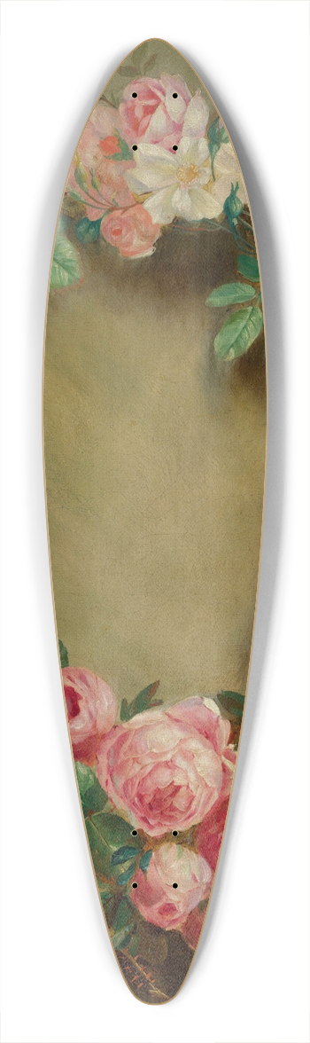 Pierre-Auguste Renoir - Couronne De Roses 39.3 inch art pintail longboard deck