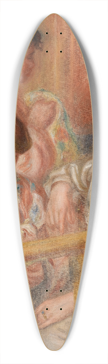 Pierre-Auguste Renoir - Embroiderers (Les Brodeuses) 39.3 inch art pintail longboard deck