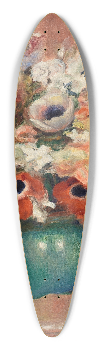 Pierre-Auguste Renoir - Flowers (Fleurs) 39.3 inch art pintail longboard deck