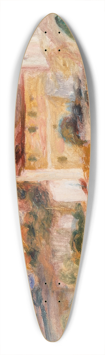 Pierre-Auguste Renoir - Landscape (Paysage) 39.3 inch art pintail longboard deck