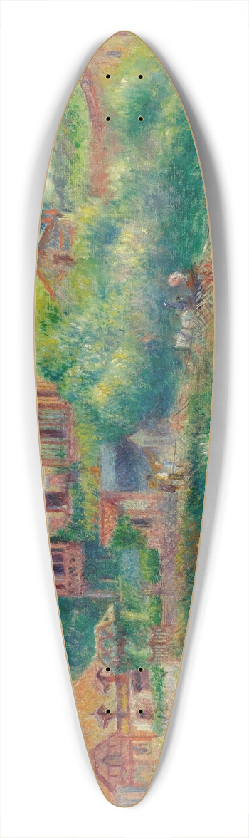 Pierre-Auguste Renoir - Le Chlet De Blanche Pierson  Pourville 39.3 inch art pintail longboard deck