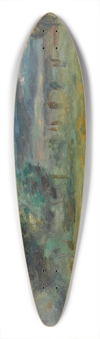 Pierre-Auguste Renoir - Paysage 39.3 inch art pintail longboard deck