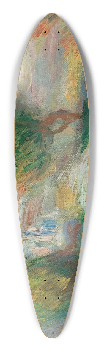 Pierre-Auguste Renoir - Paysage 39.3 inch art pintail longboard deck