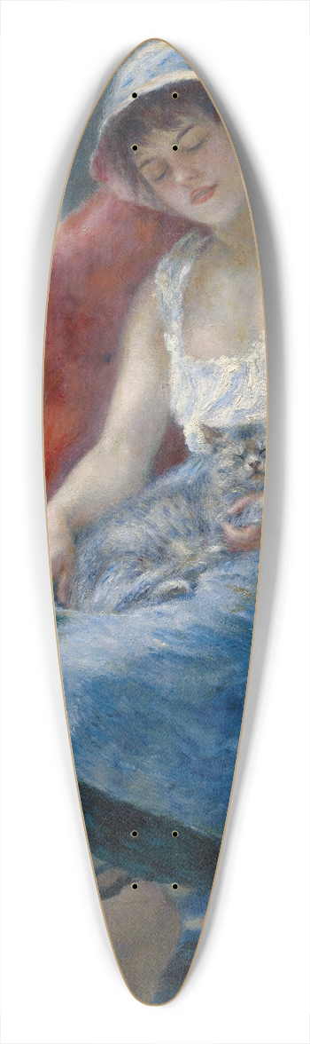 Pierre-Auguste Renoir - Sleeping Girl 39.3 inch art pintail longboard deck