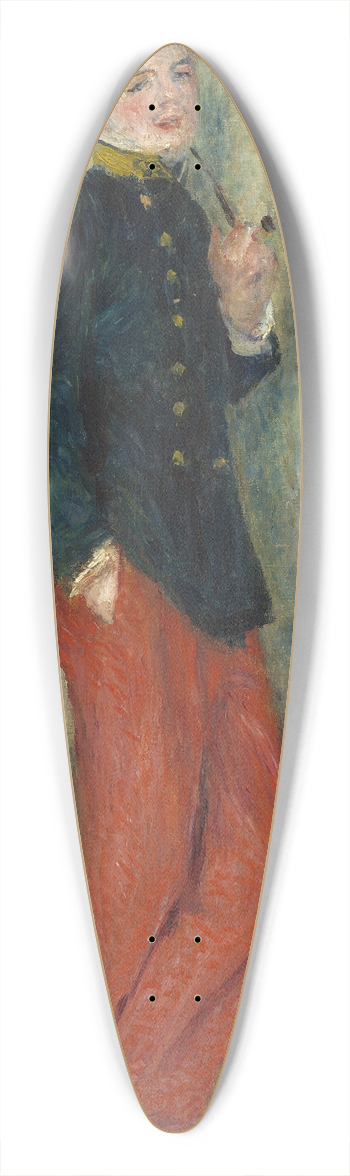 Pierre-Auguste Renoir - The Young Soldier 39.3 inch art pintail longboard deck