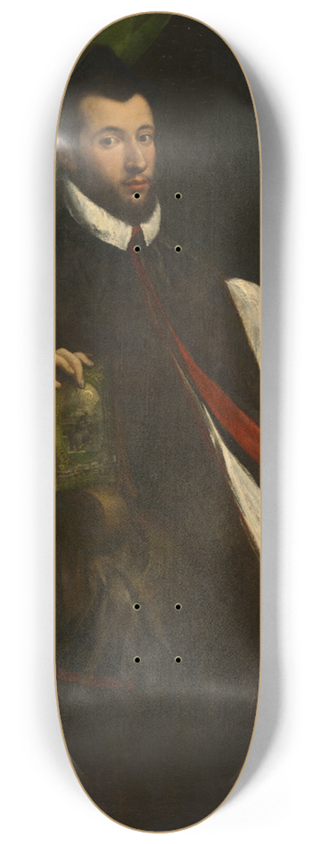 Girolamo Da Carpi - Portrait of a Prelate 8.25 inch art skate deck