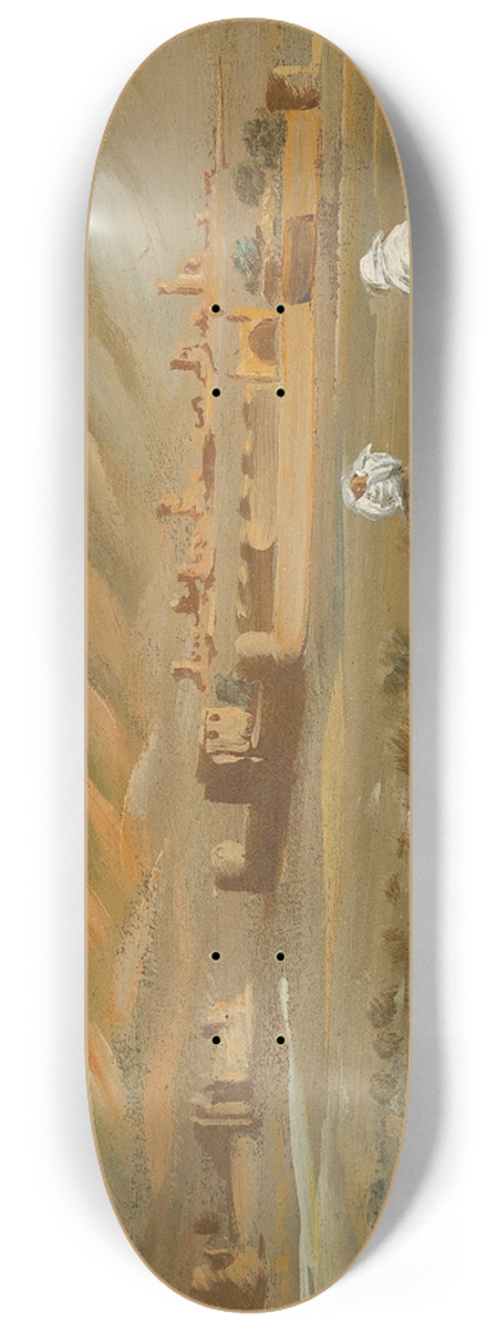 Alexandre Jacovleff - In the desert of Afghanistan 8.25 inch art skate deck