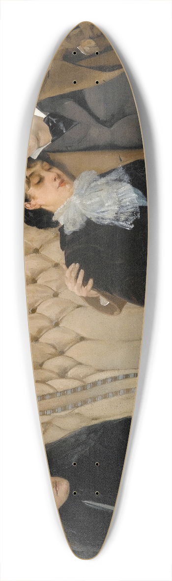 Pierre Carrier-Belleuse - The Vigil 39.3 inch art pintail longboard deck