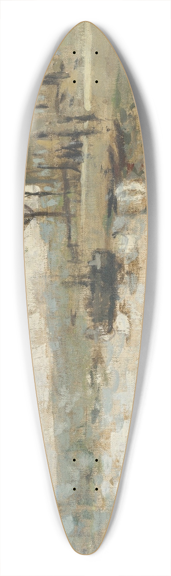 Pierre-Eugne Montzin - La Seine  St. Monance 39.3 inch art pintail longboard deck