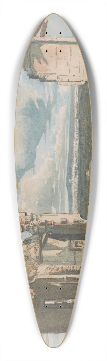 Pierre Georges Jeanniot - The Devastation ofSuresnes 39.3 inch art pintail longboard deck
