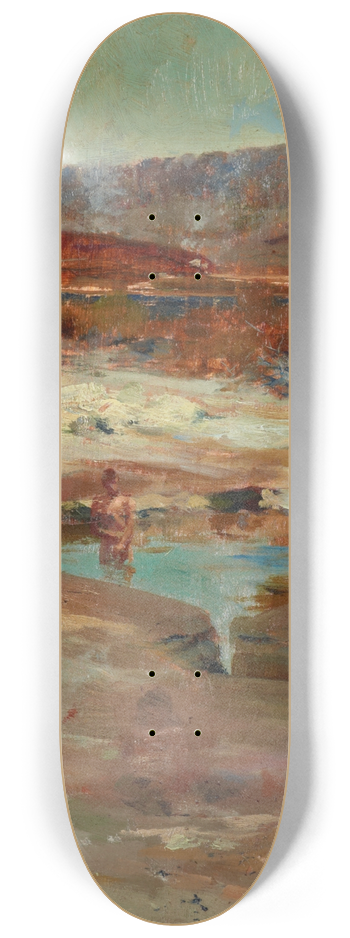 Girolamo Nerli - At Rotorua 8.25 inch art skate deck