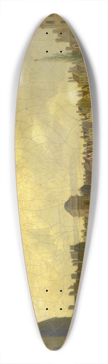 Pierre Lafontaine - Le march des Innocents, vers 1791 39.3 inch art pintail longboard deck