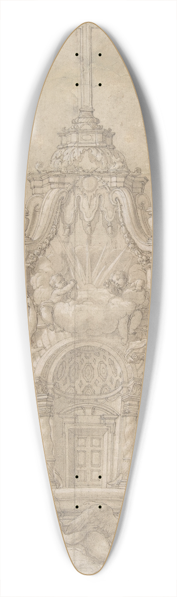 Pierre Puget - Design for a Tabernacle 39.3 inch art pintail longboard deck
