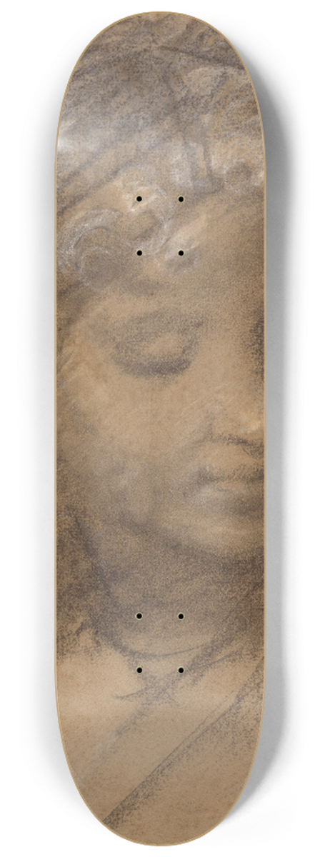 Giulio Cesare Procaccini - Head of a Female Figure 8.25 inch art skate deck
