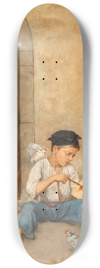 Giulio del Torre - The Young Assistant 8.25 inch art skate deck