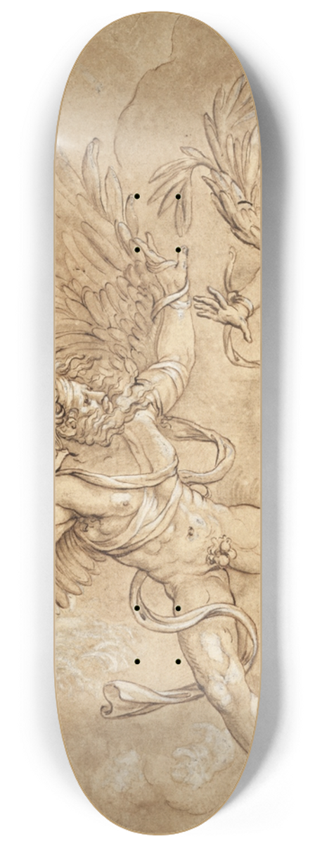 Giulio Romano - Copy after Giulio Romanos Fall of Icarus 8.25 inch art skate deck