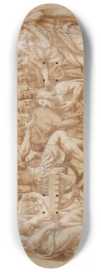 Giulio Romano - Die Enthaltsamkeit des Scipio 8.25 inch art skate deck