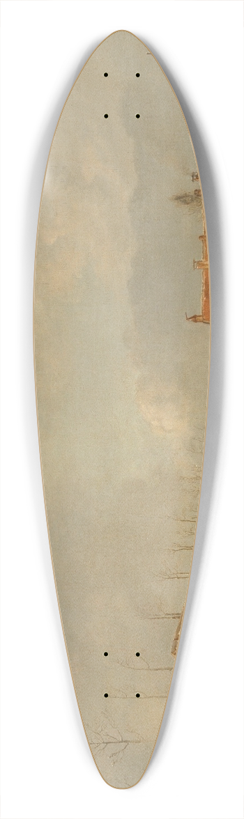 Pieter Gerardus van Os - The Casemates before Naarden, 1814 39.3 inch art pintail longboard deck