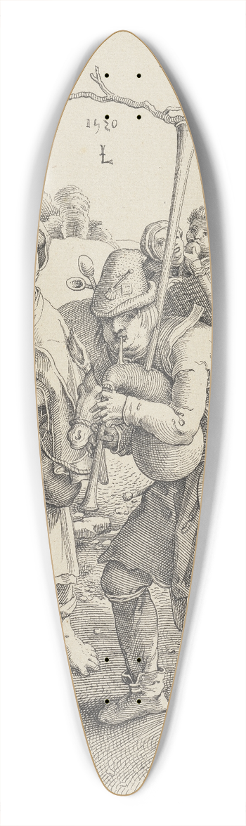 Pieter Holsteyn II - Till Eulenspiegel 39.3 inch art pintail longboard deck