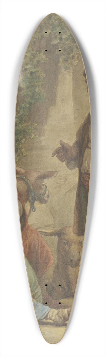 Pieter Recco - Der Levit und sein Kebsweib 39.3 inch art pintail longboard deck