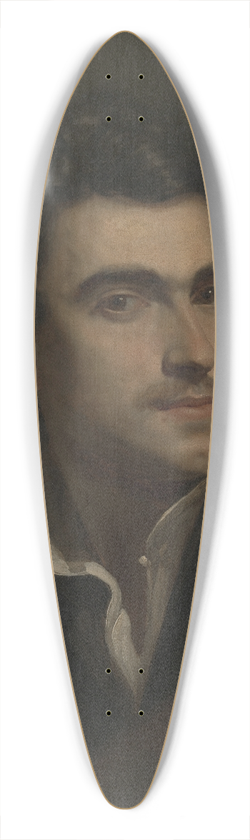 Pieter van Hanselaere - Self-portrait 39.3 inch art pintail longboard deck