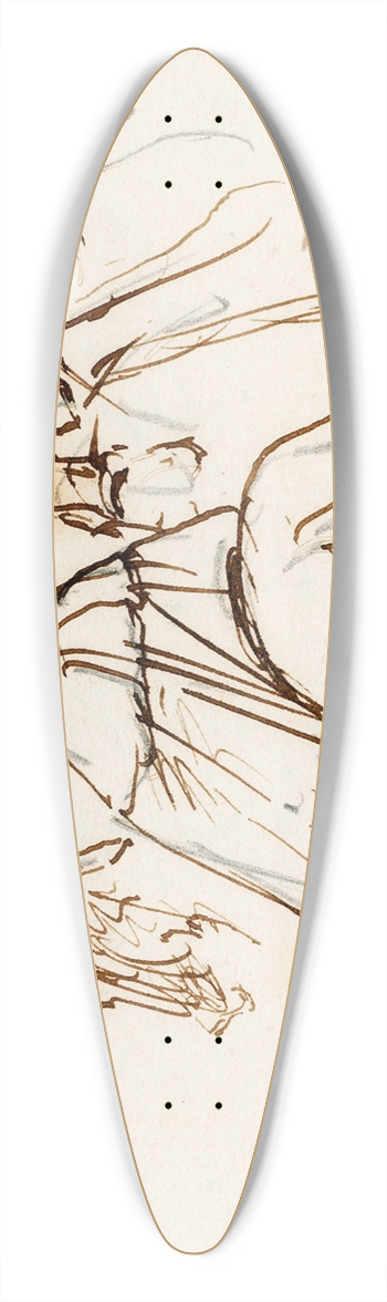 Pieter van Loon - Ruiters 39.3 inch art pintail longboard deck