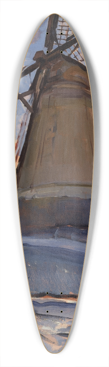Piet Mondrian - Windmill 39.3 inch art pintail longboard deck