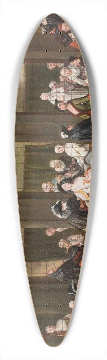 Pietro Longhi - The Convent Parlour 39.3 inch art pintail longboard deck