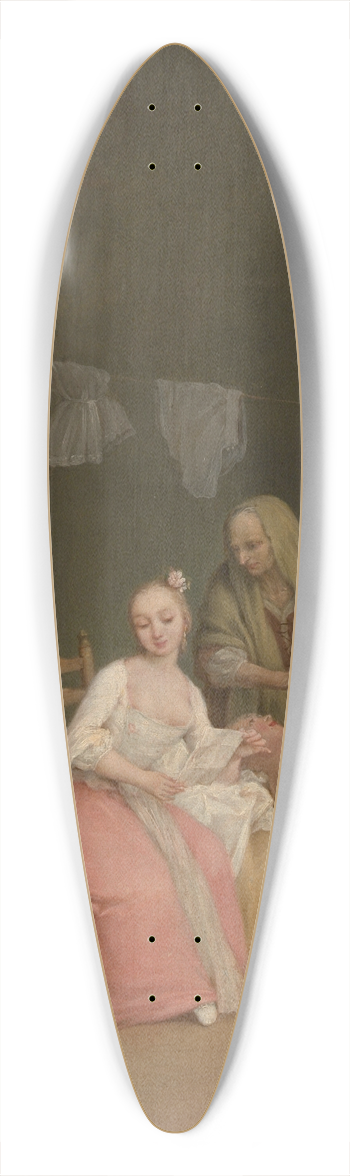 Pietro Longhi - The Letter 39.3 inch art pintail longboard deck