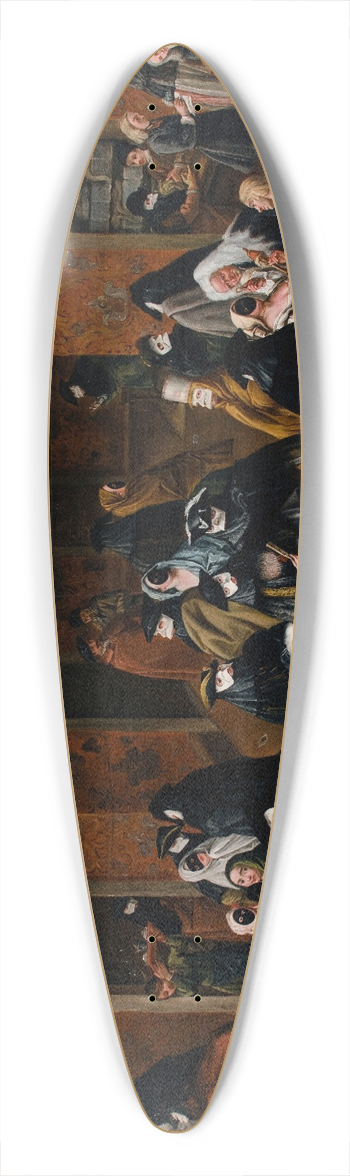 Pietro Longhi - The Ridotto 39.3 inch art pintail longboard deck