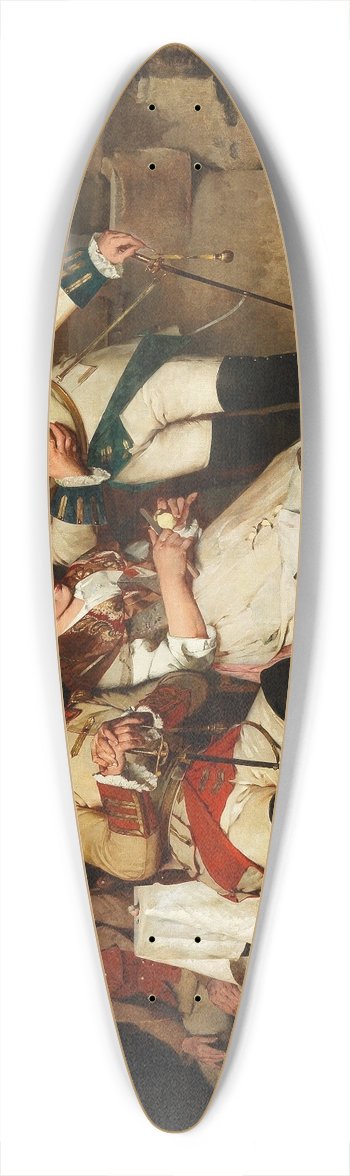 Pietro Torrini - The rivals 39.3 inch art pintail longboard deck