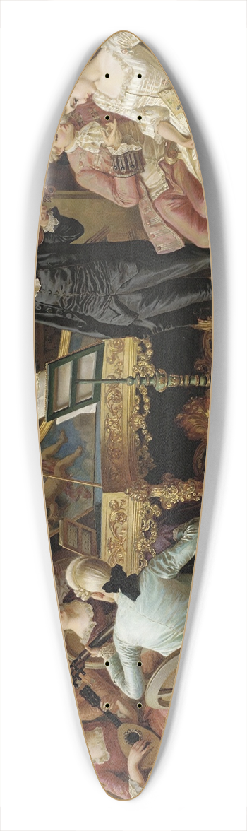 Pio Ricci - A private performance 39.3 inch art pintail longboard deck