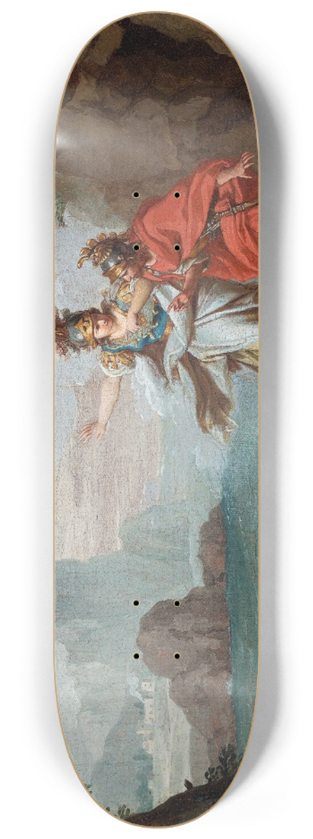 Giuseppe Bottani - Athena Appearing To Odysseus To Reveal The Island Of Ithaca 8.25 inch art skate deck
