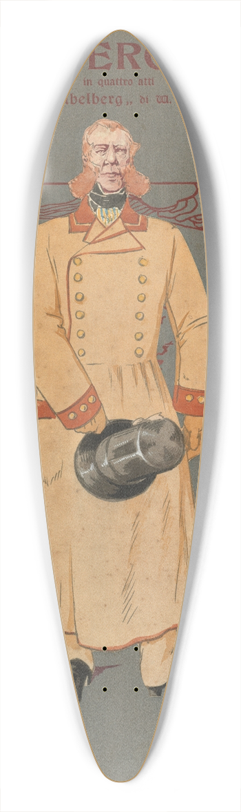 Pipein Gamba - Glanz 39.3 inch art pintail longboard deck