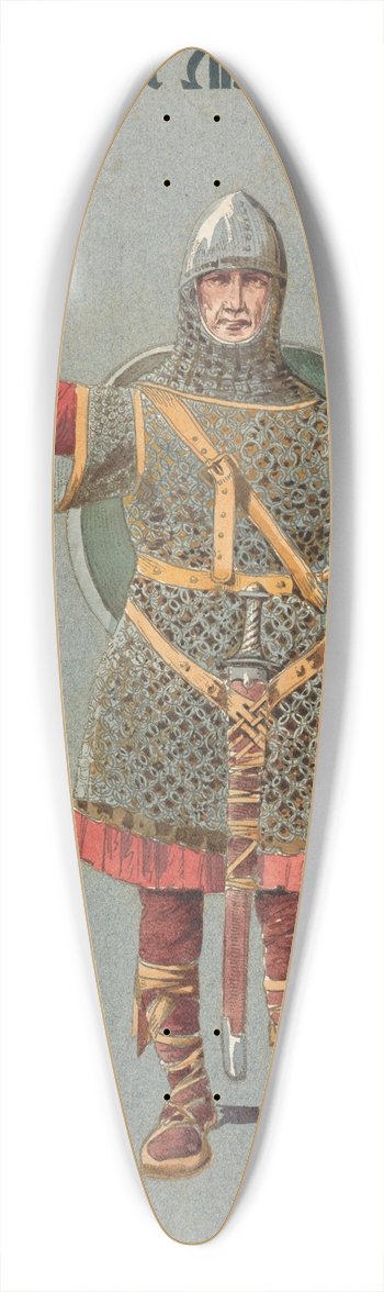 Pipein Gamba - Scolta (comp) 39.3 inch art pintail longboard deck