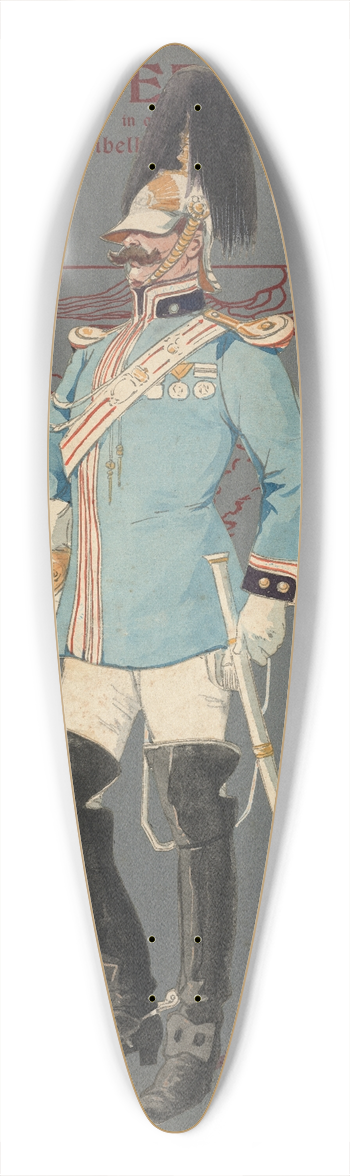 Pipein Gamba - Sentinella (comparsa) 39.3 inch art pintail longboard deck