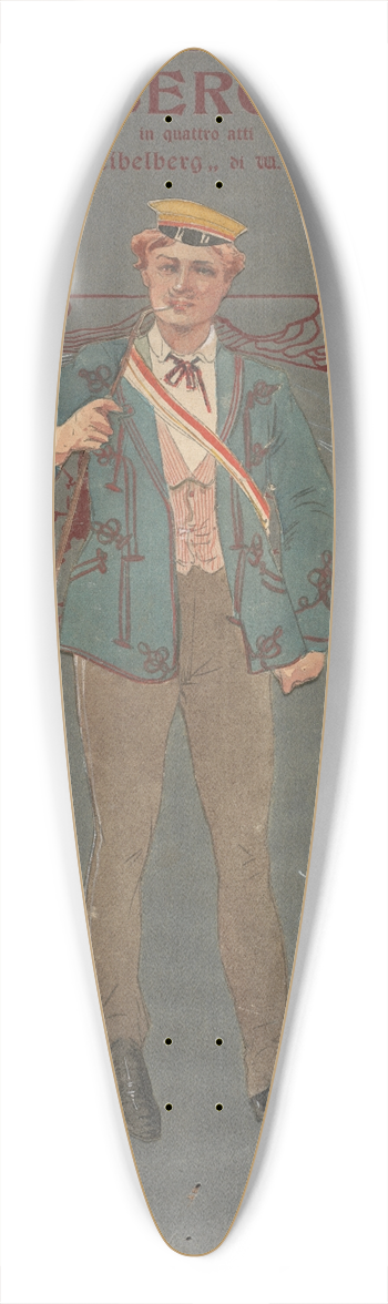 Pipein Gamba - Studenti (atto I) 39.3 inch art pintail longboard deck