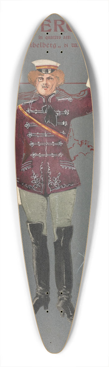 Pipein Gamba - Studenti atto I e II 39.3 inch art pintail longboard deck