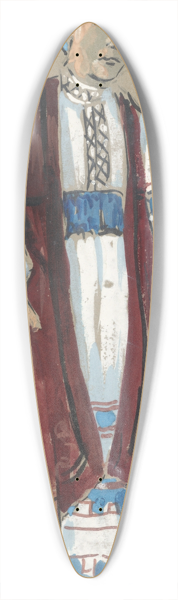 Plinio Codognato - Praskovia 39.3 inch art pintail longboard deck