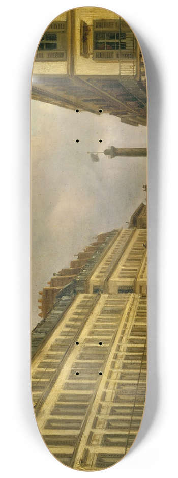 Giuseppe Canella - La rue de Castiglione 8.25 inch art skate deck