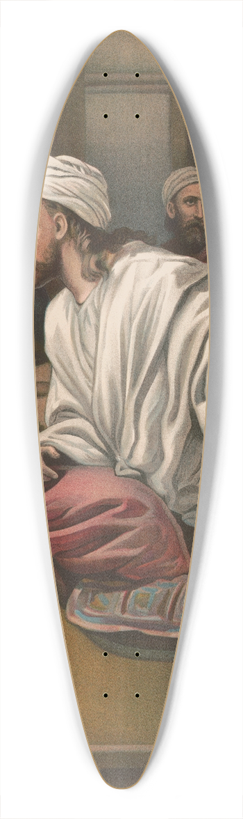 Providence Lith. Co - Jesus anointed in Bethany 39.3 inch art pintail longboard deck