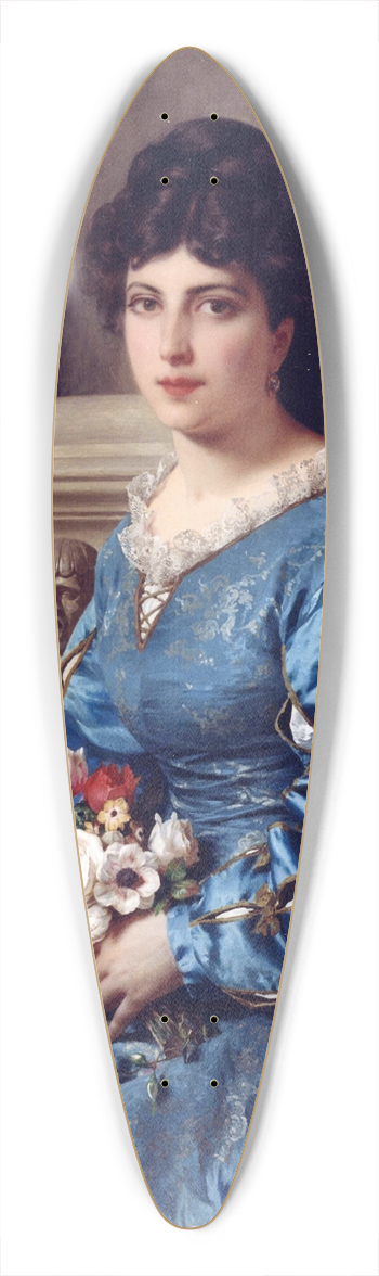 Raffaele Giannetti - The Bouquet 39.3 inch art pintail longboard deck