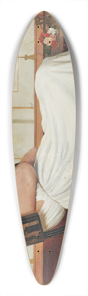 Raffaello Sorbi - Laughing Girl 39.3 inch art pintail longboard deck