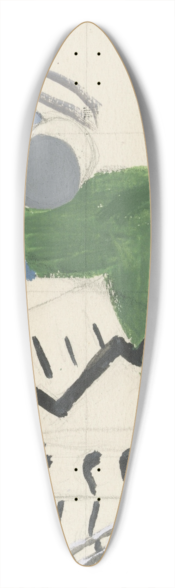 Ragnhild Keyser - Komposisjon 39.3 inch art pintail longboard deck