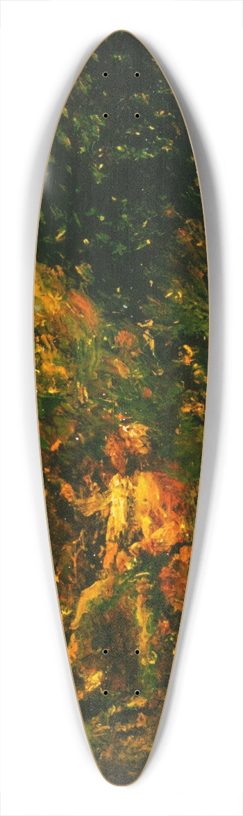Ralph Albert Blakelock - Figure in a Landscape 39.3 inch art pintail longboard deck