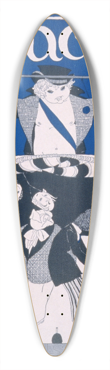 Ralph Barton - What fools these mortals be! 39.3 inch art pintail longboard deck
