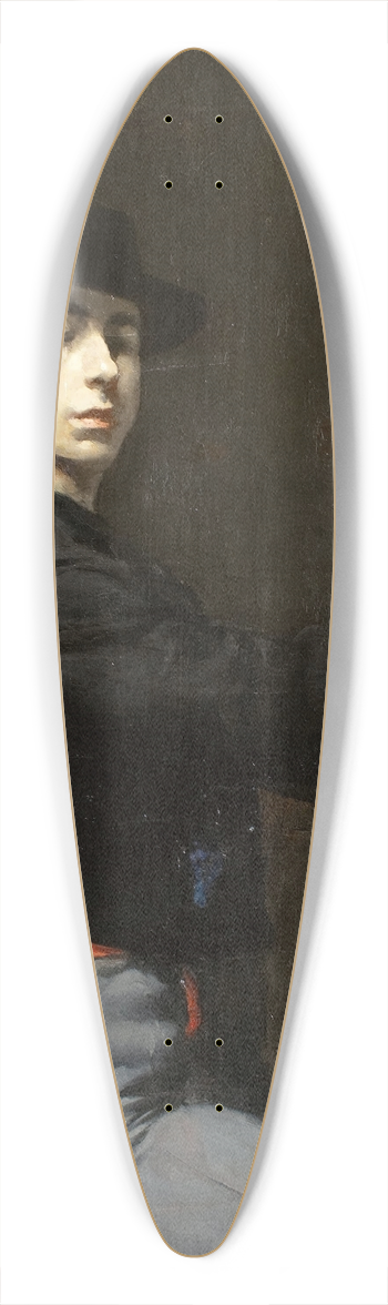 Ramn Casas - Self-portrait 39.3 inch art pintail longboard deck