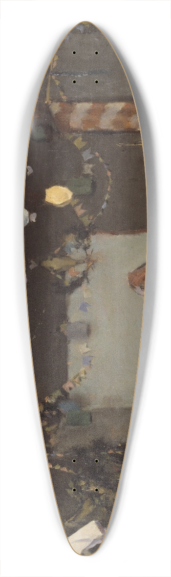 Ramn Casas - Studio Interior 39.3 inch art pintail longboard deck