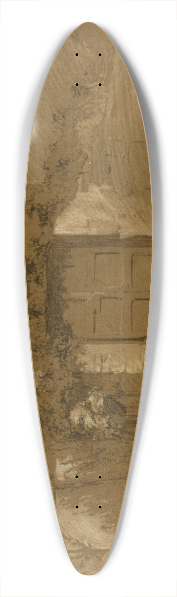 Ramon Mart i Alsina - Door and Wall 39.3 inch art pintail longboard deck